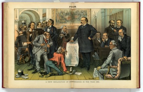A new declaration of independence in the year 1885 - Gillam. LCCN2011661760
