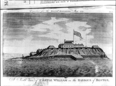 A north view of the Castle William in the harbour of Boston LCCN2004670232