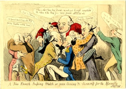 A new French bussing match or more cursing & swearing for the assembly (BM 1868,0808.6223)