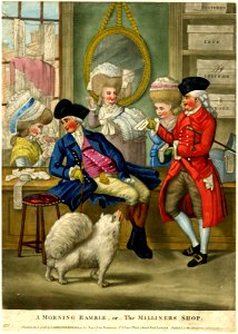 A morning ramble, or - The Milliners Shop (BM 1935,0522.1.31)