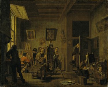 A Painter's Studio (Jan Josef I Horemans) - Nationalmuseum - 17290