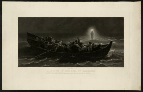 A night on the Sea of Galilee - original picture by Charles Jalabert ; engraved by Emily Sartain, Phila. LCCN2006678349