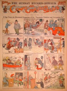 A Page from the Illustrated Prospectus of the 'Pneumatic Protector and Companion Co. - Walt McDougall 1903-10-04