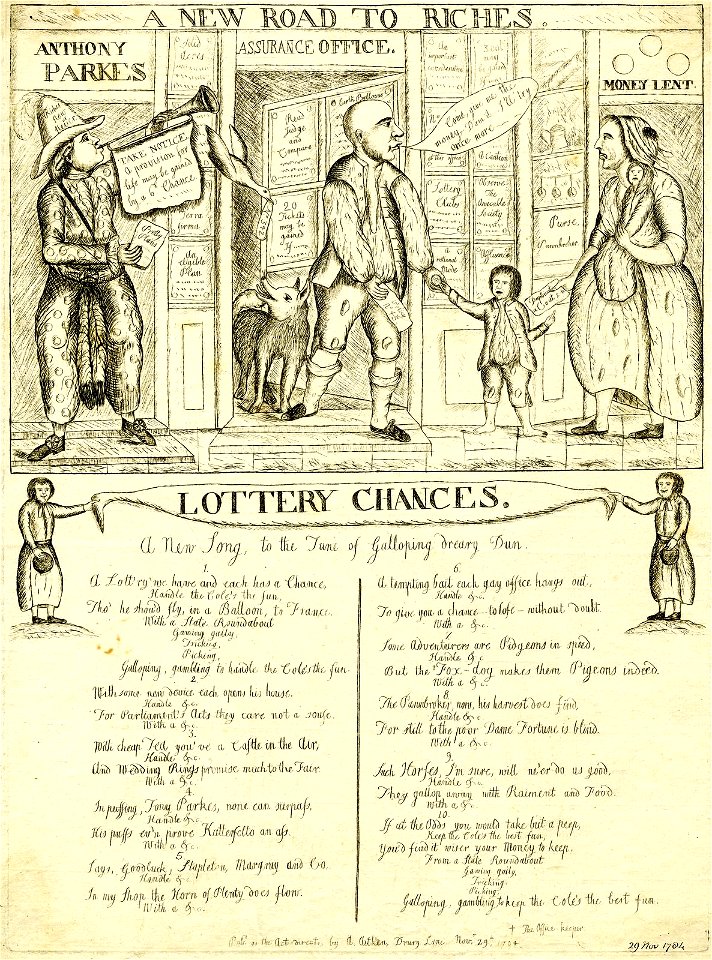 A New Road to Riches. Lottery Chances (BM 1868,0808.5386)
