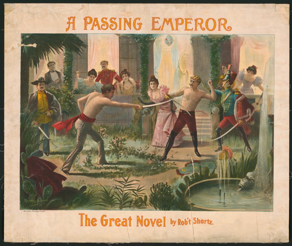 A passing emperor, the great novel by Rob't. Shortz - Archie Gunn. LCCN2014649606