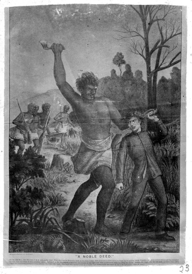 A Noble Deed, photograph of a undated lithograph published by Wilson & Horton