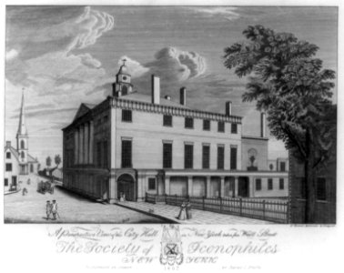 A perspective view of the City Hall in New York taken from Wall Street - C. Tiebout, delineate & sculpsit. LCCN91483138
