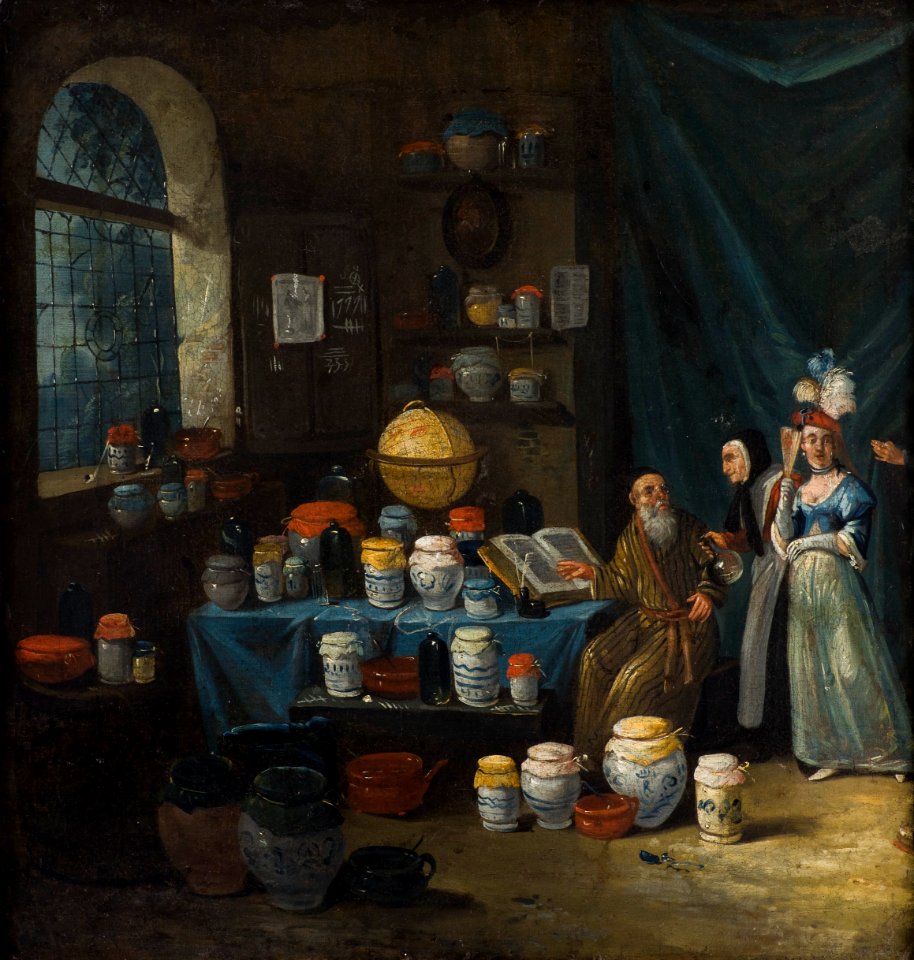 A philosopher in his study Wellcome L0047054