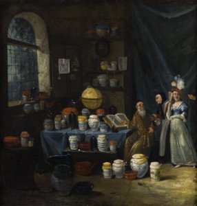 A philosopher in his study Wellcome L0047054
