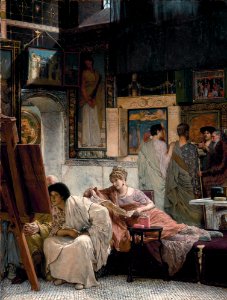 A picture gallery, by Lawrence Alma-Tadema