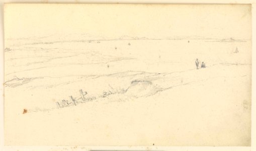 A panoramic coastal landscape, probably the west coast of Scotland RMG PZ0957