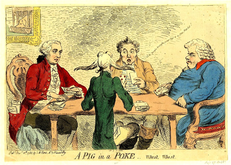 A pig in a poke. Whist, whist. (BM 1851,0901.433)