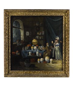 A philosopher in his study (framed) Wellcome L0047053