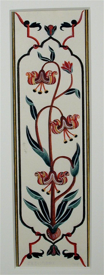 A pietra dura panel from the Taj Mahal (6125141438)