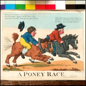 A Poney Race (caricature) RMG PX8577