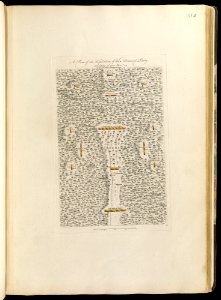 A plan of the disposition of the advanced party consisting of 400 men - to defend the workers in making the road (17725317444)