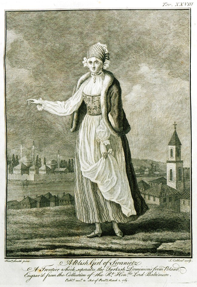 A Polish girl of Swanietz - Calvert Frederick (baron Baltimore) - 1769