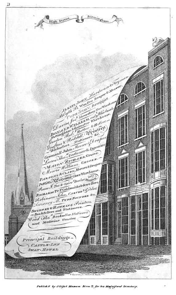 A poetic survey round Birmingham - James Bisset - 1800 - plate D