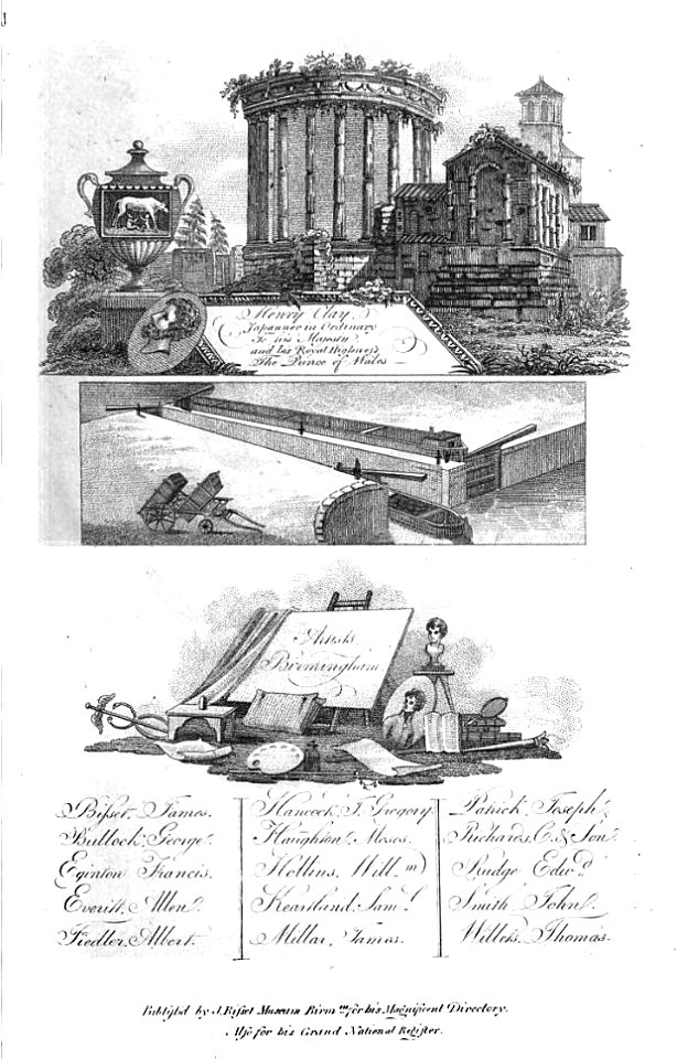 A poetic survey round Birmingham - James Bisset - 1800 - plate J