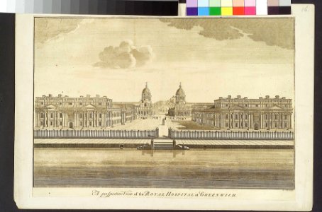 A Perspective View of the Royal Hospital at Greenwich RMG PZ5665