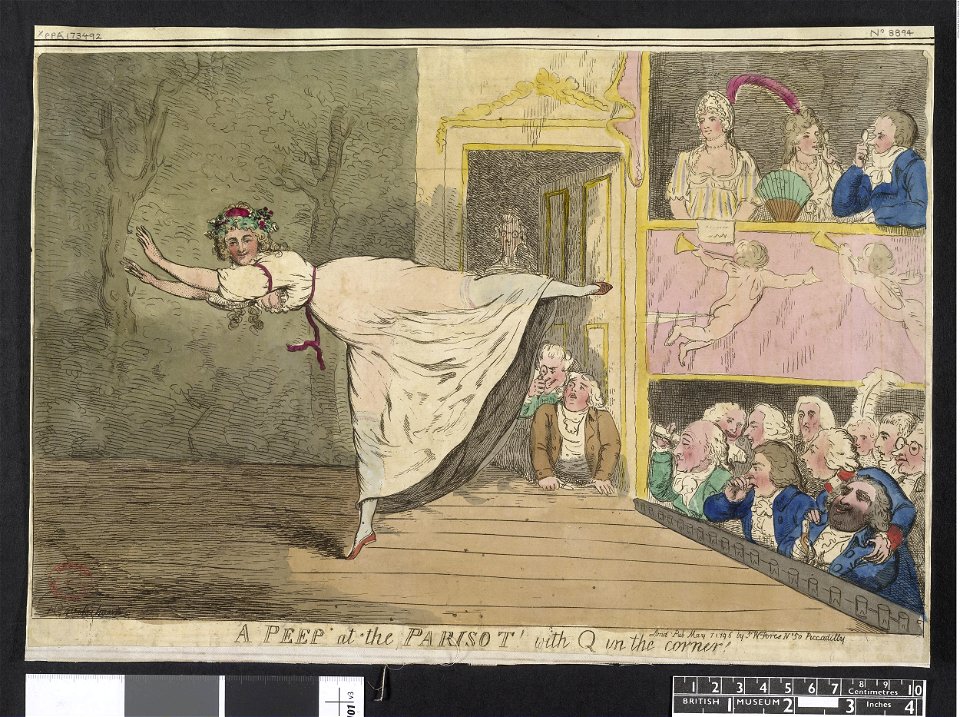 A peep at the Parisot! with Q in the corner! (BM 1935,0522.4.72 1)