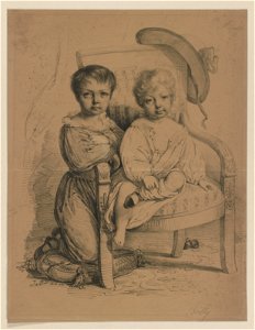 A portrait of two children LCCN2003680596