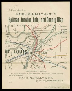 A Piece taken from Rand, McNally & Co.'s Railroad junction point and county map (NBY 5886)
