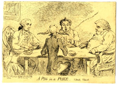A pig in a poke. Whist, whist. (BM 1868,0808.5796)
