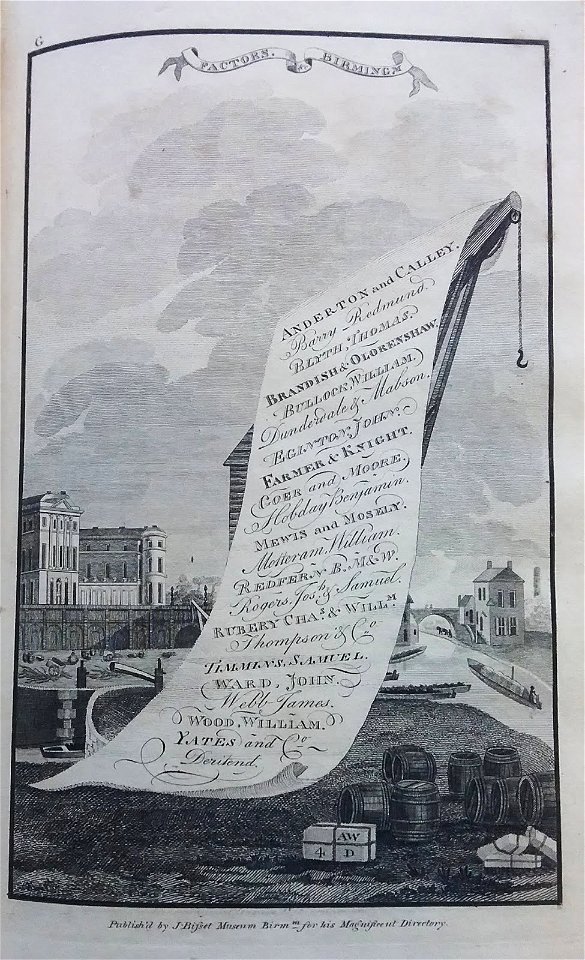 A poetic survey round Birmingham - James Bisset - 1800 - plate G