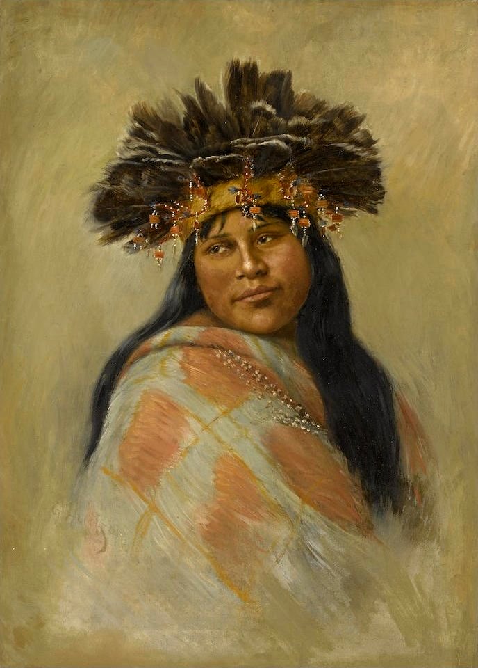 A Pomo Dancer (Kal-si-wa, Rosa Peters) by Grace Hudson
