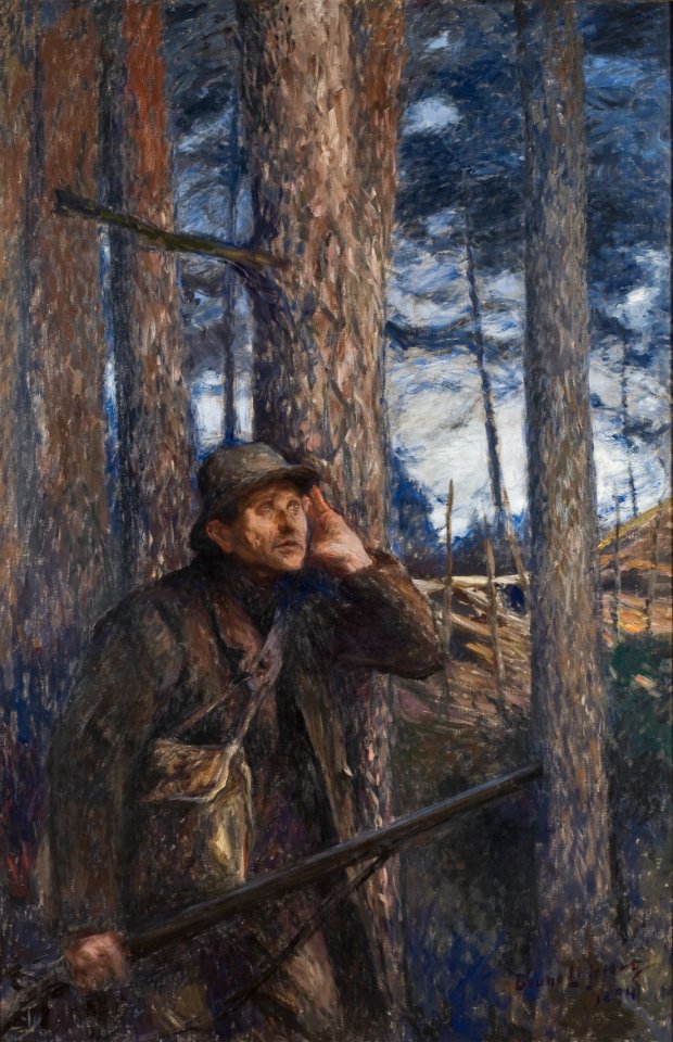 A Poacher (Bruno Liljefors) - Nationalmuseum - 18891