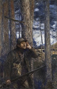 A Poacher (Bruno Liljefors) - Nationalmuseum - 18891
