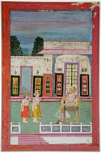 A raja greeted by two crowned men (6125110234)