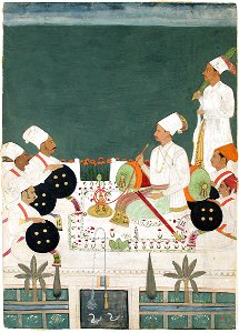 A Rathore Chief with His Kinsmen (6124567895)