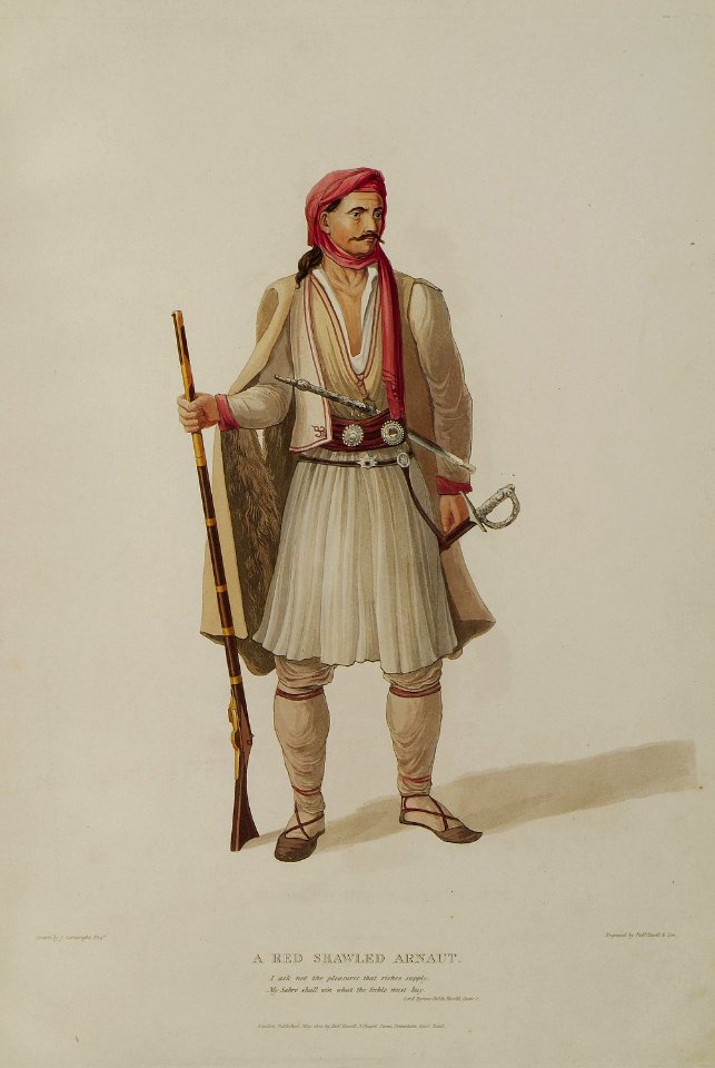 A red shawled Arnaut - Cartwright Joseph - 1822