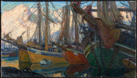 A Quiet Evening. Study from North Norway (Anna Boberg) - Nationalmuseum - 21421