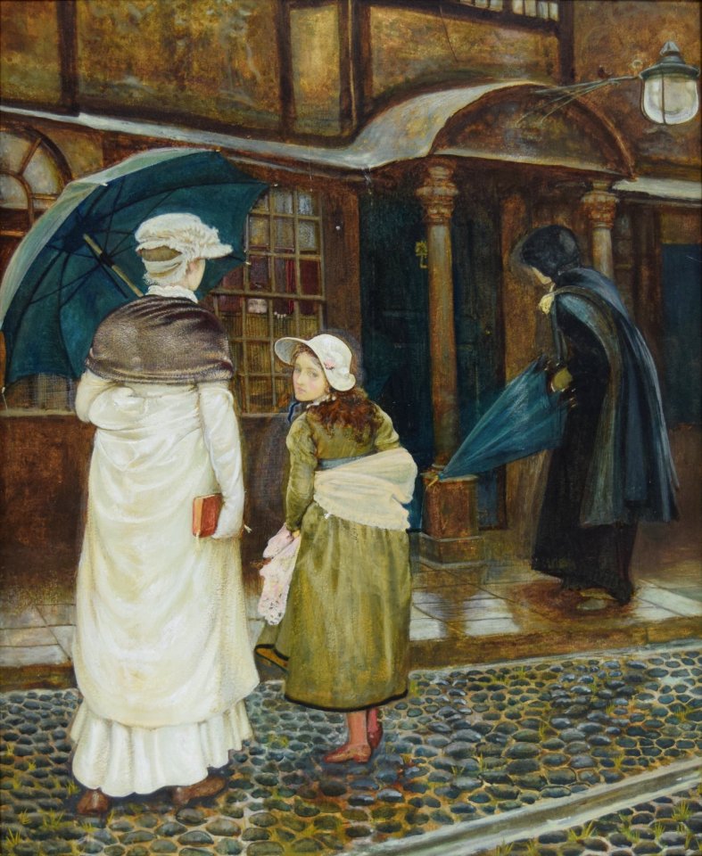 A rainy Sunday - Edward Robert Hughes