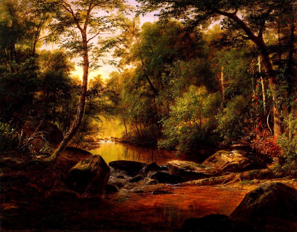 A River Landscape (Hetzel)