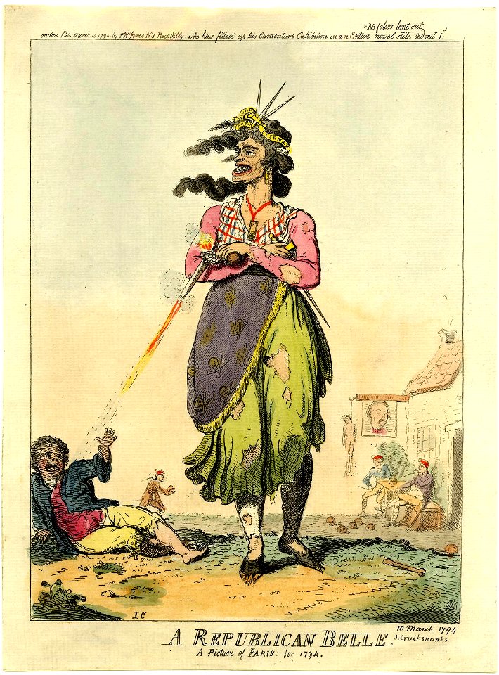 A Republican Belle. A picture of Paris for 1794. (BM 1868,0808.6343)