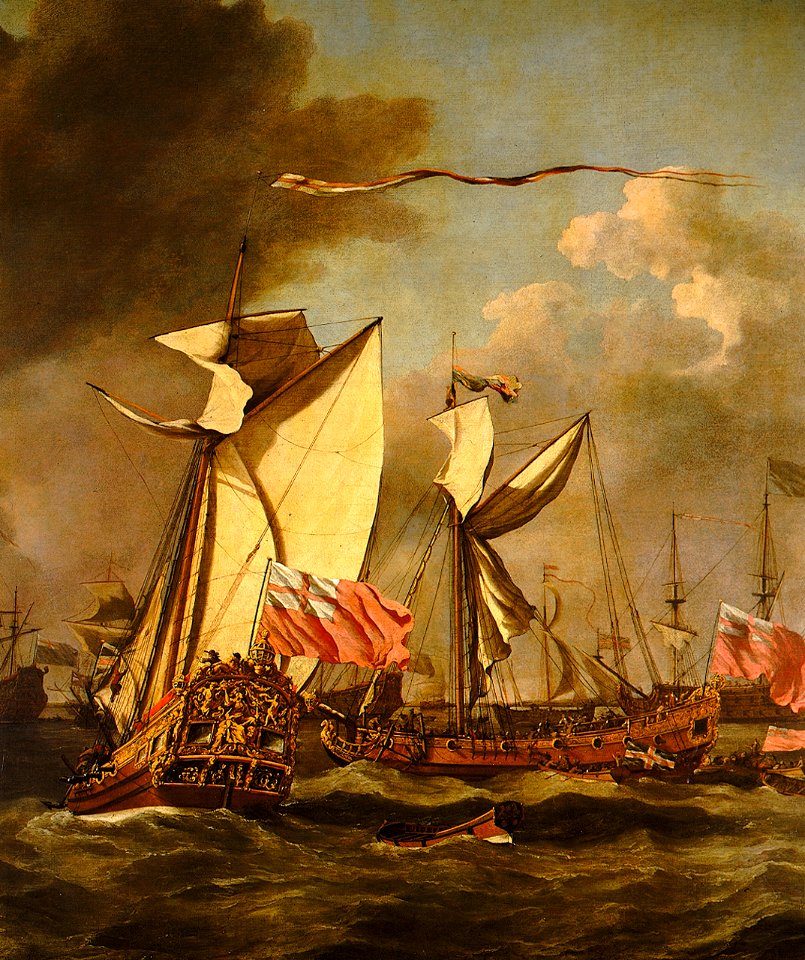 A Royal Visit to the Fleet in the Thames Estuary, 1672 RMG BHC0299B