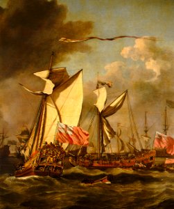 A Royal Visit to the Fleet in the Thames Estuary, 1672 RMG BHC0299B