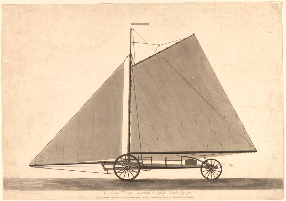 A sailing carriage constructed by Henry Oxenden Esq 1785 RMG PY8617