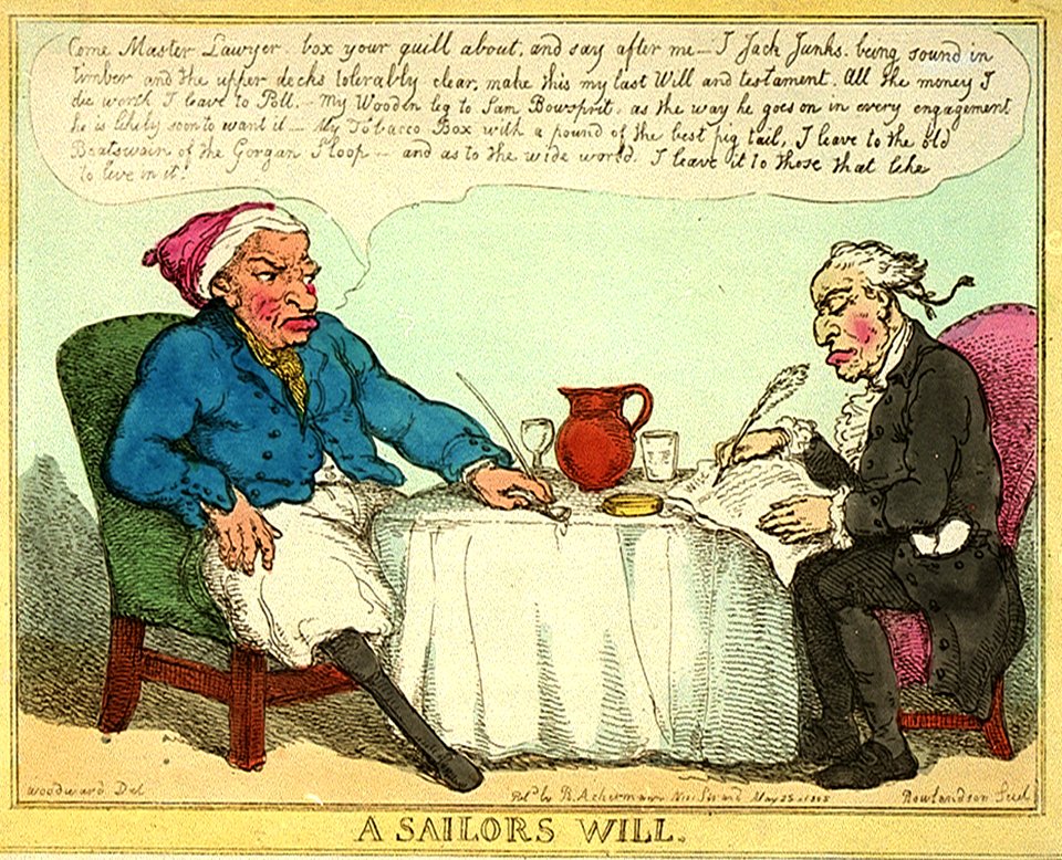 A Sailor's Will (caricature) RMG PW3847