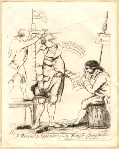 A recruit for opposition from the temple of British worthies by Hannah Humphrey