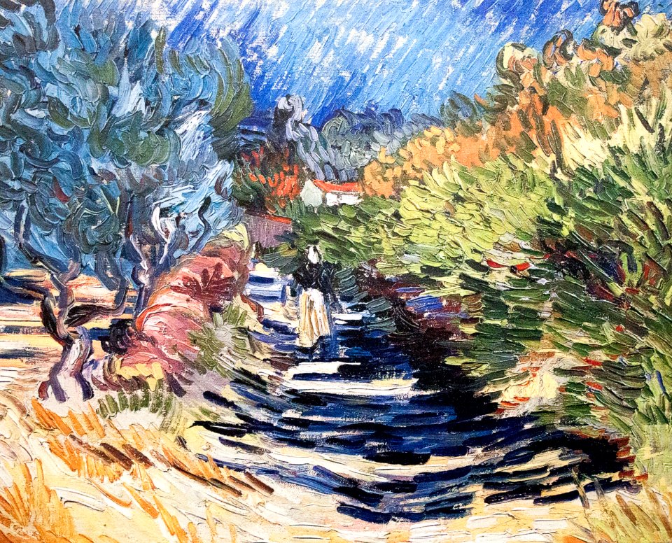 A Road at Saint-Rémy with Female Figure (JH 1875) - My Dream