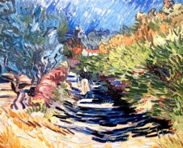 A Road at Saint-Rémy with Female Figure (JH 1875) - My Dream