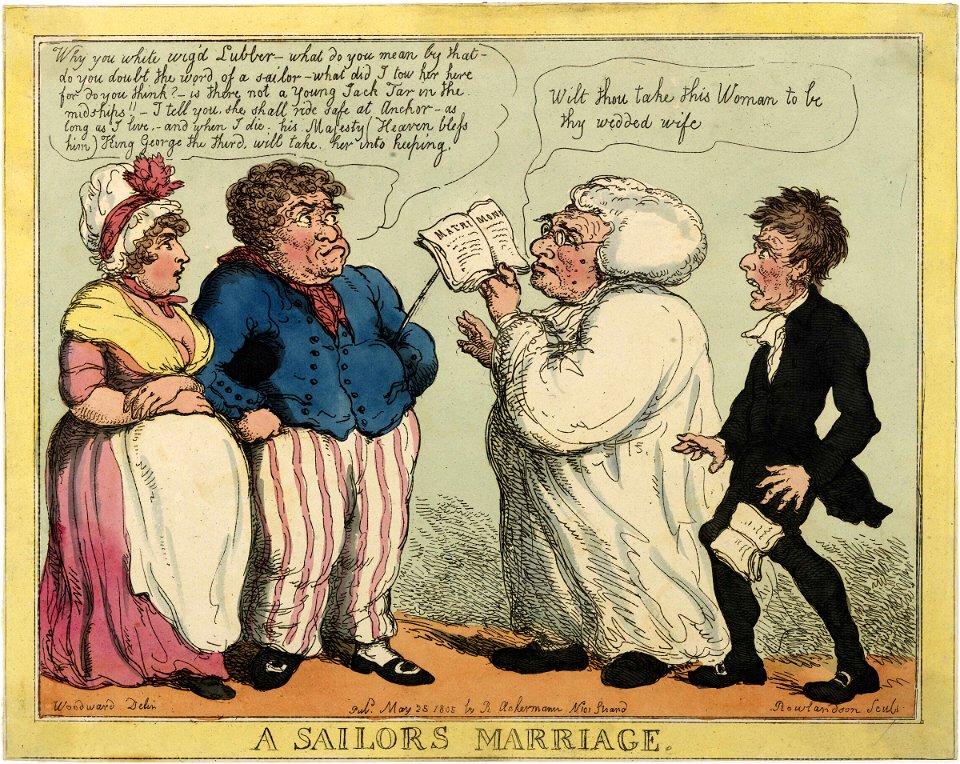 A Sailor's Marriage (caricature) RMG PW3853