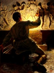 A Roman Plasterer (Zahrtmann)