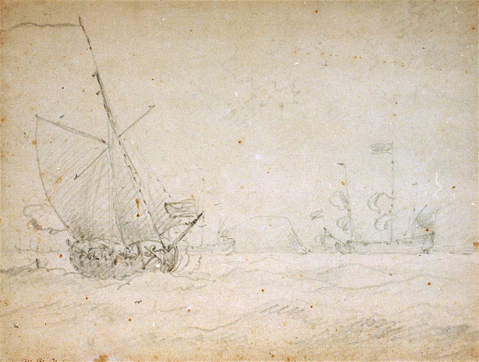 A royal yacht close-hauled in a fresh breeze RMG PW6996