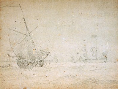 A royal yacht close-hauled in a fresh breeze RMG PW6996